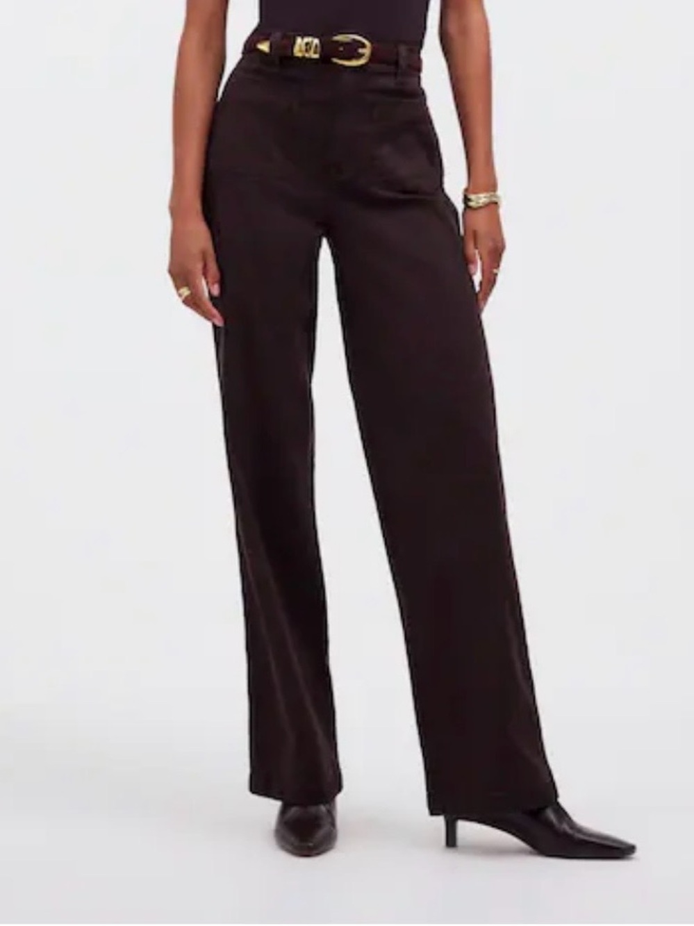 Emmett Wide-Leg Pant Patch Pocket Edition Dark Carob brown comfort Stretch 27